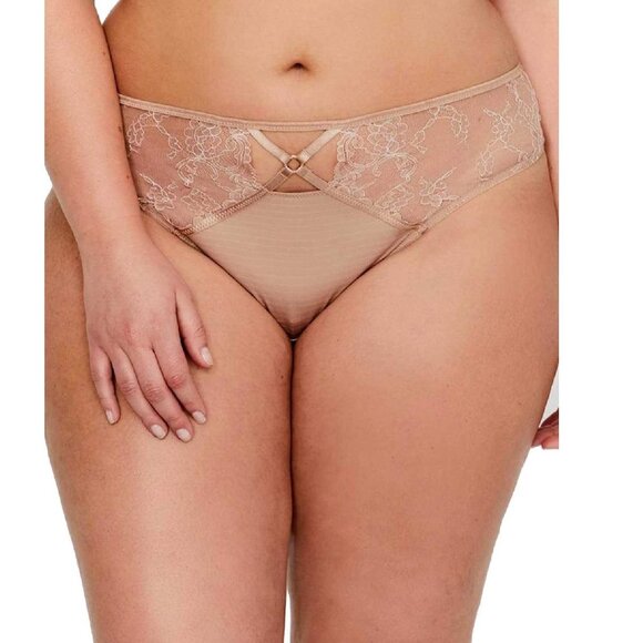 Ashley Graham Crisscross-Keyhole Lace Thong - Picture 2 of 7